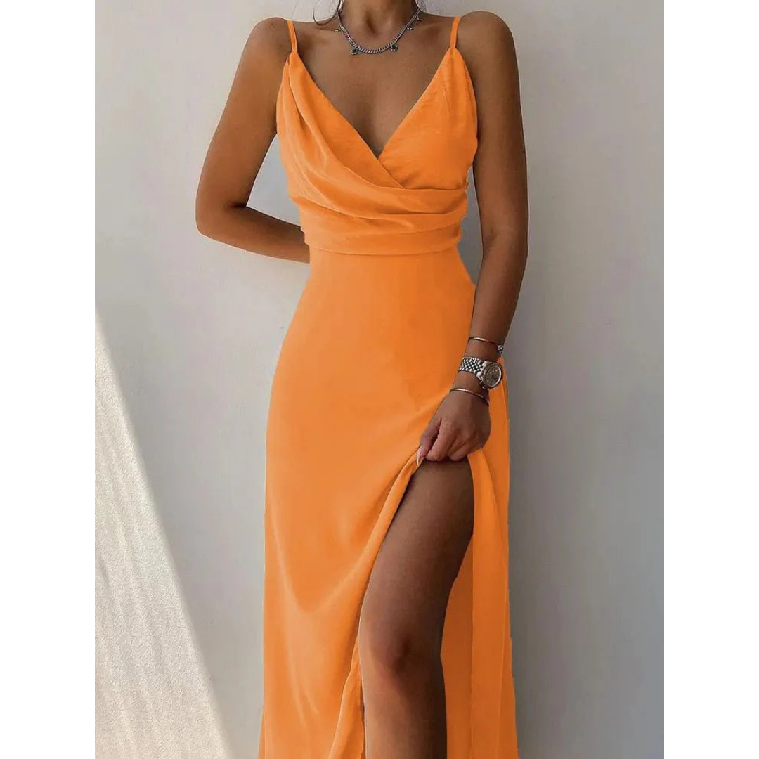 Chic Floral Wrap Maxi Dress for Women - Summer Dresses 3