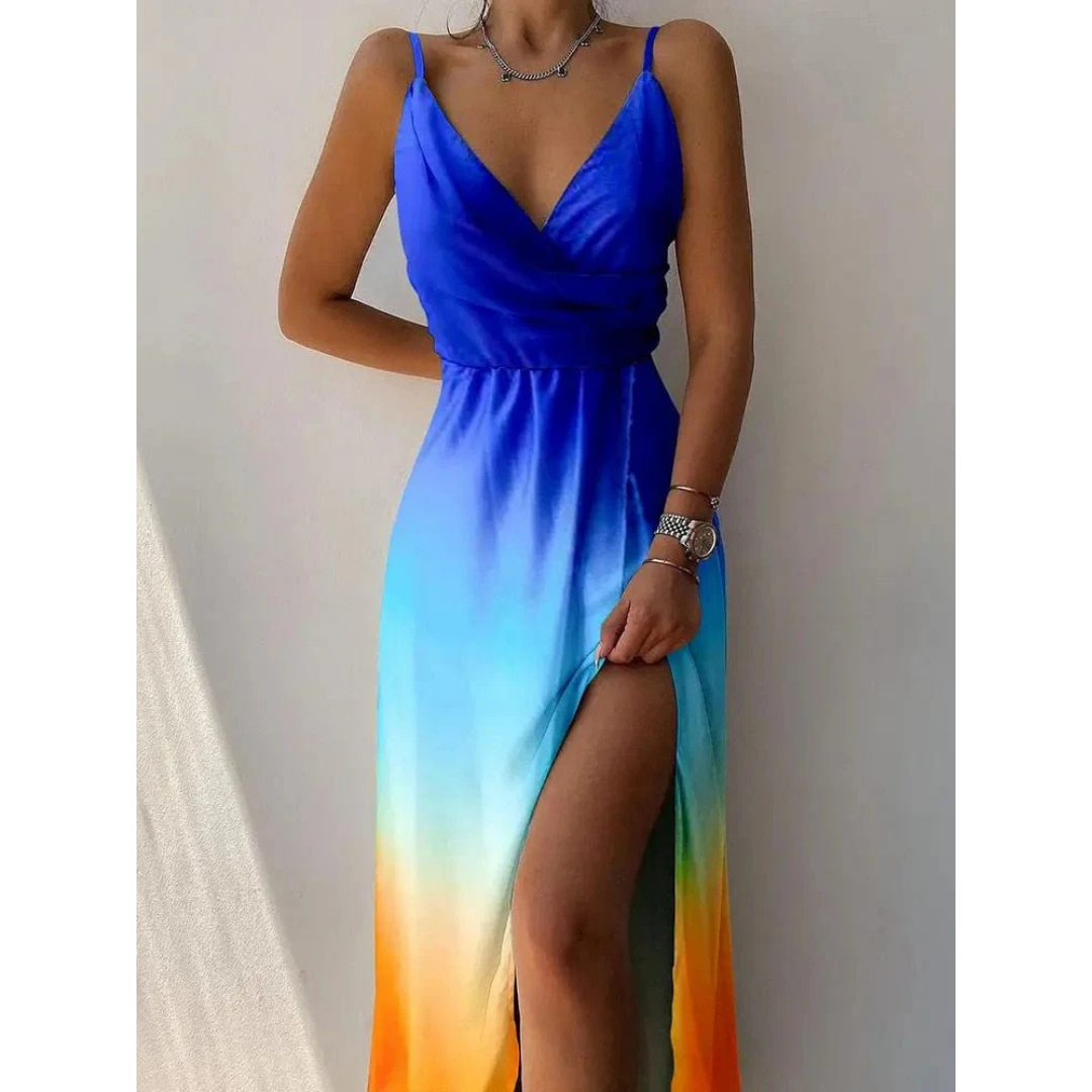 Chic Floral Wrap Maxi Dress for Women - Summer Dresses 5