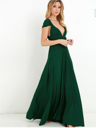 Elegant Back-Free Maxi Evening Dress - Semi Formal Gown for Women 10