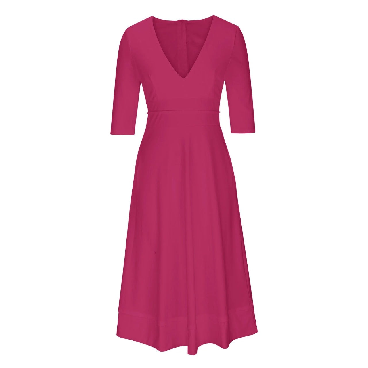 Elegant Black Midi Evening Dress - Formal Wedding Guest Gown 9