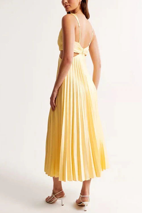 Elegant Midi Plissé Dress for Women - Wedding Guest & Formal 5