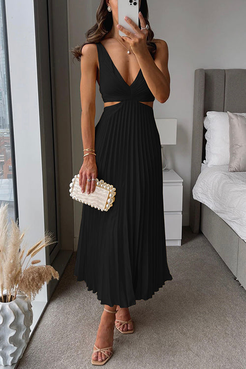 Elegant Midi Plissé Dress for Women - Wedding Guest & Formal 7