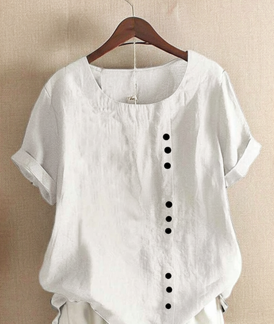 Elegant Short-Sleeved Womens Blouse - Stylish Summer Top 3