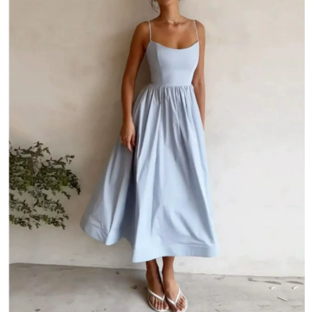 Elegant Women's Summer Midi A-Line Dress for Casual Style 1