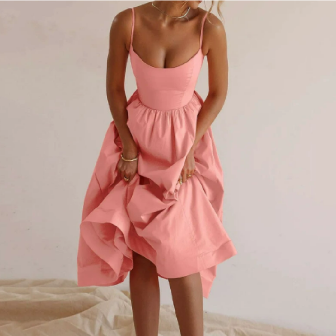 Elegant Women's Summer Midi A-Line Dress for Casual Style 3