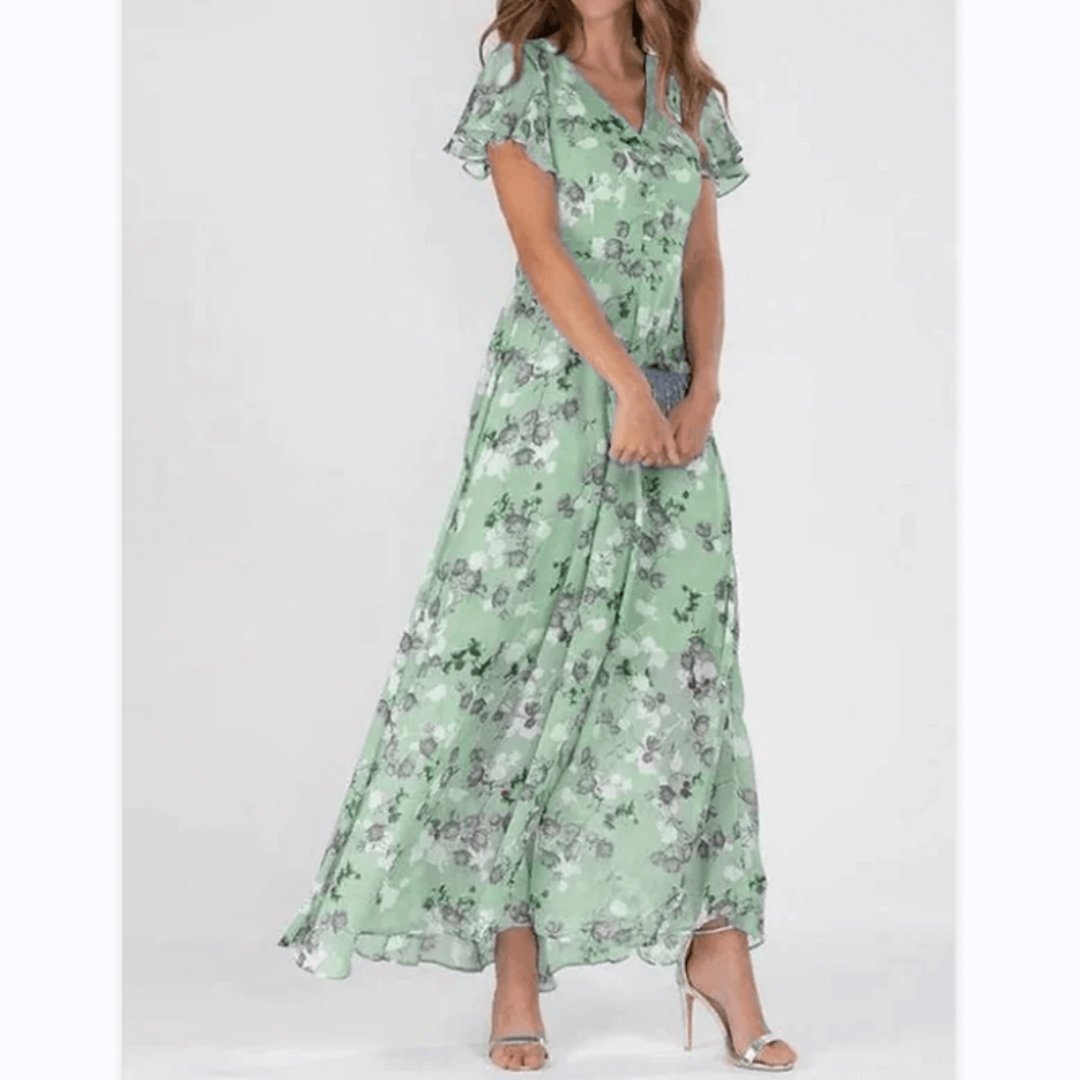 Floral Maxi Dress for Women - Summer Wedding Guest Attire 3