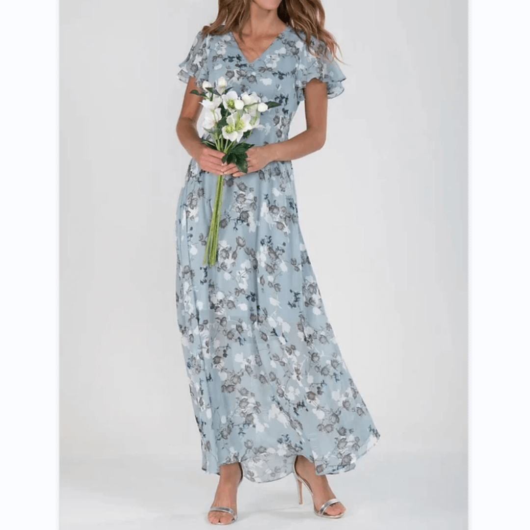 Floral Maxi Dress for Women - Summer Wedding Guest Attire 4