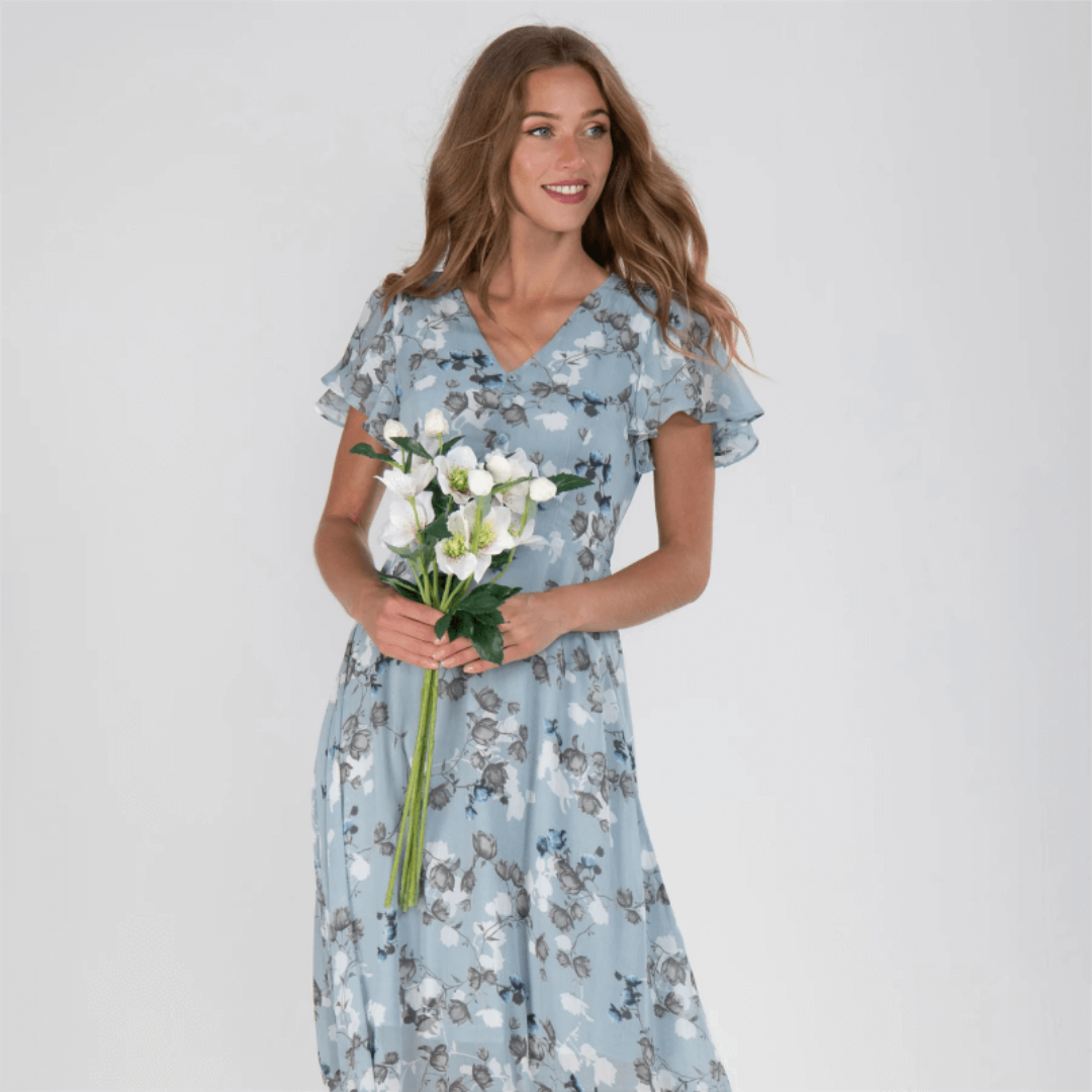 Floral Maxi Dress for Women - Summer Wedding Guest Attire 6