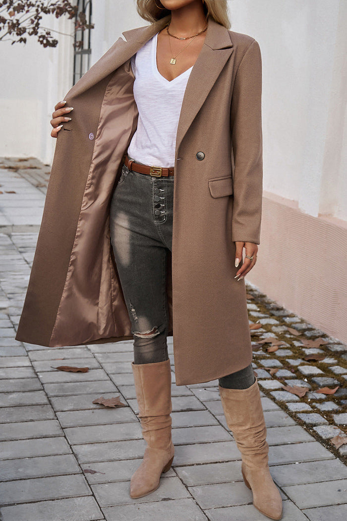Lily Melbourne Ayvah Longline Wool-Blend Coat - Elegant, Timeless Warmth