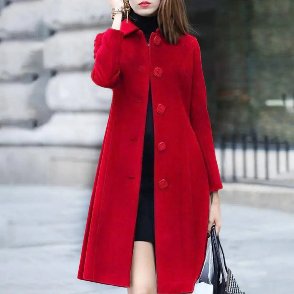 Lily Melbourne Bailey Women's Elegant Long Wool Coat - Warm Winter Wear