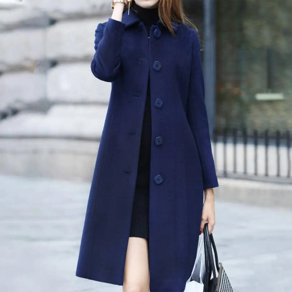 Lily Melbourne Bailey Women's Elegant Long Wool Coat - Warm Winter Wear