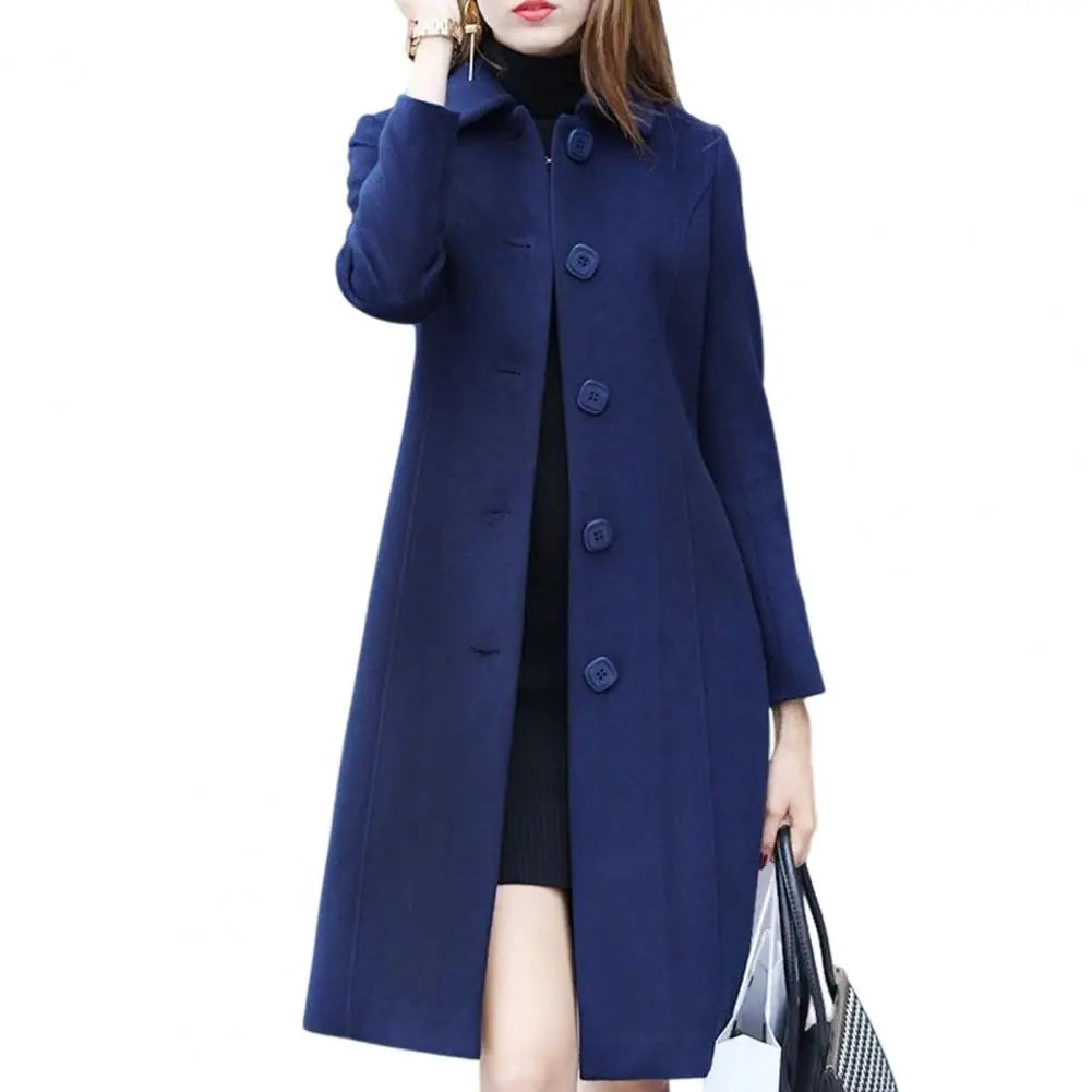 Lily Melbourne Bailey Women's Elegant Long Wool Coat - Warm Winter Wear