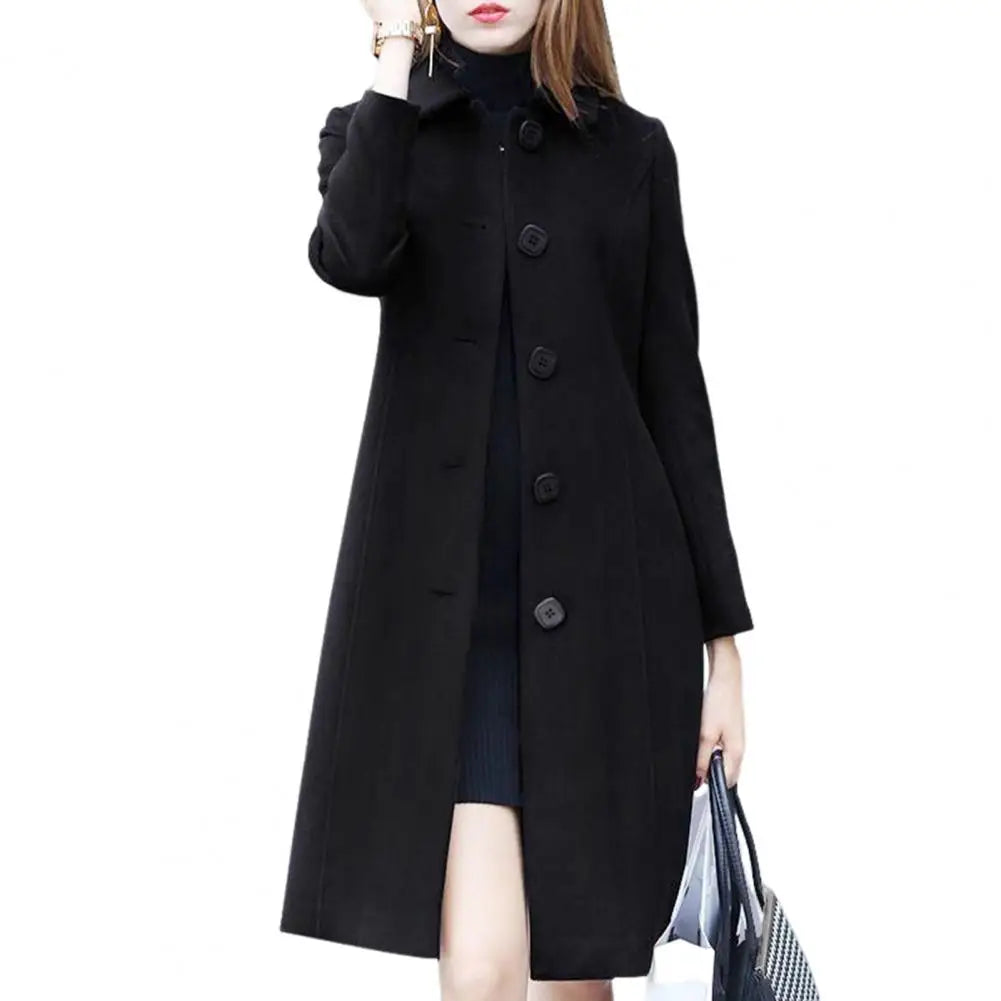 Lily Melbourne Bailey Women's Elegant Long Wool Coat - Warm Winter Wear