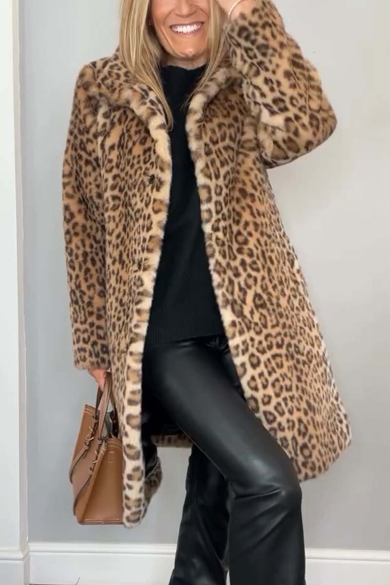 Lily Melbourne Cate - Luxury Leopard Print Coat | Elegant & Stylish Outerwear