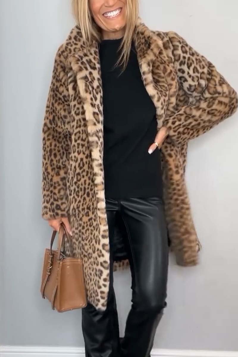 Lily Melbourne Cate - Luxury Leopard Print Coat | Elegant & Stylish Outerwear