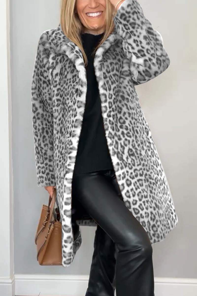 Lily Melbourne Cate - Luxury Leopard Print Coat | Elegant & Stylish Outerwear