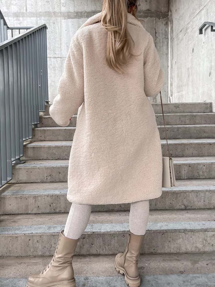 Lily Melbourne Cecelia - Cozy Long Teddy Coat | Plus Size Options