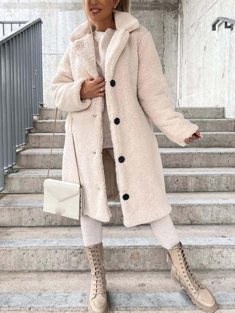 Lily Melbourne Cecelia - Cozy Long Teddy Coat | Plus Size Options