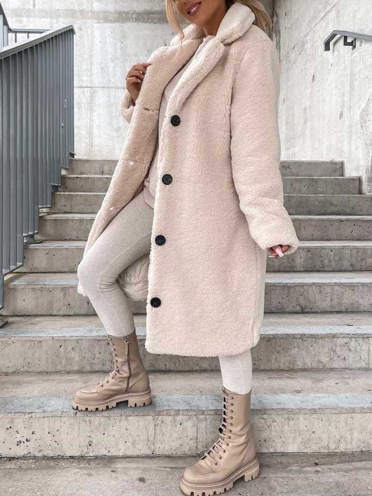 Lily Melbourne Cecelia - Cozy Long Teddy Coat | Plus Size Options