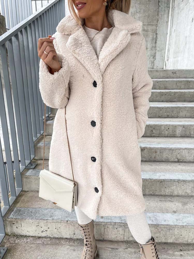 Lily Melbourne Cecelia - Cozy Long Teddy Coat | Plus Size Options