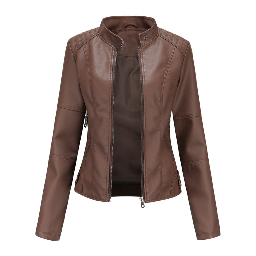 Lily Melbourne Coats & Jackets Women's Custom-Fit Leather Jacket – Tailored Outerwear with Structured Silhouette