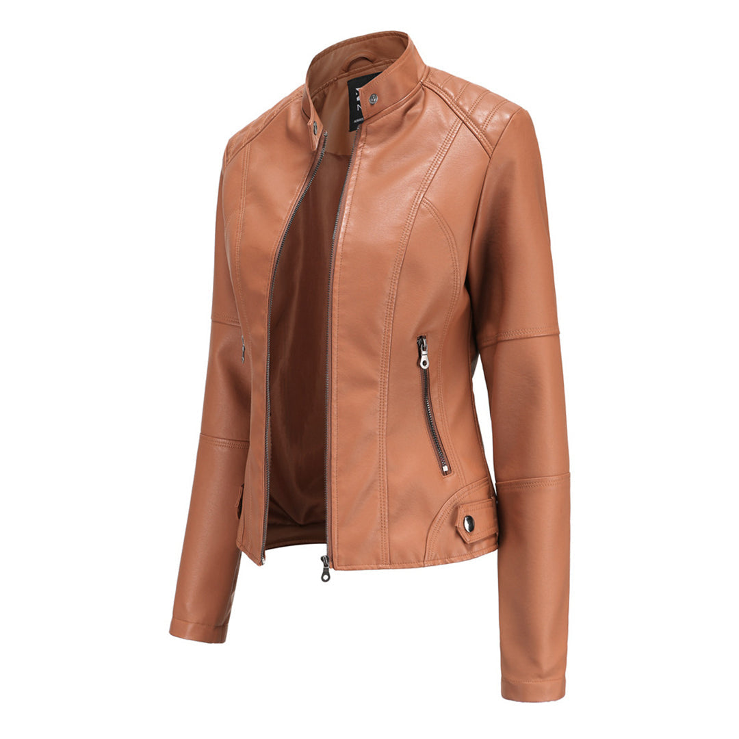 Lily Melbourne Coats & Jackets Women's Custom-Fit Leather Jacket – Tailored Outerwear with Structured Silhouette