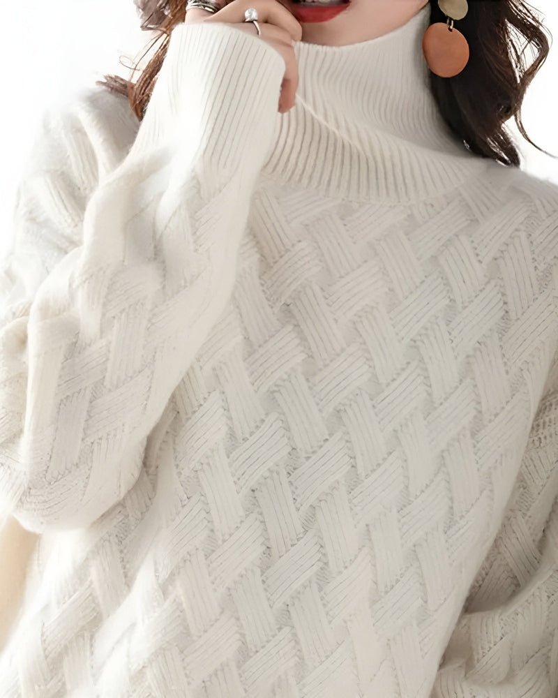 Lily Melbourne Colette - Luxurious cashmere turtleneck sweater for elegance
