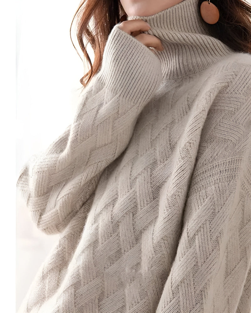 Lily Melbourne Colette - Luxurious cashmere turtleneck sweater for elegance