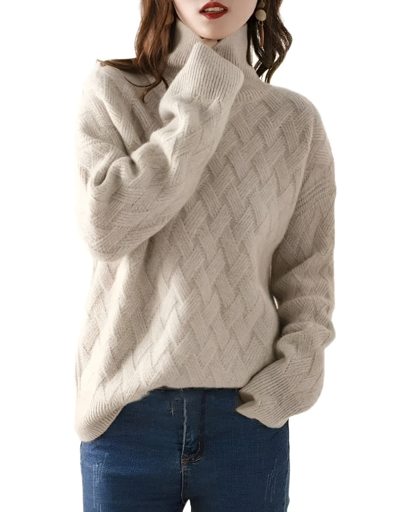 Lily Melbourne Colette - Luxurious cashmere turtleneck sweater for elegance