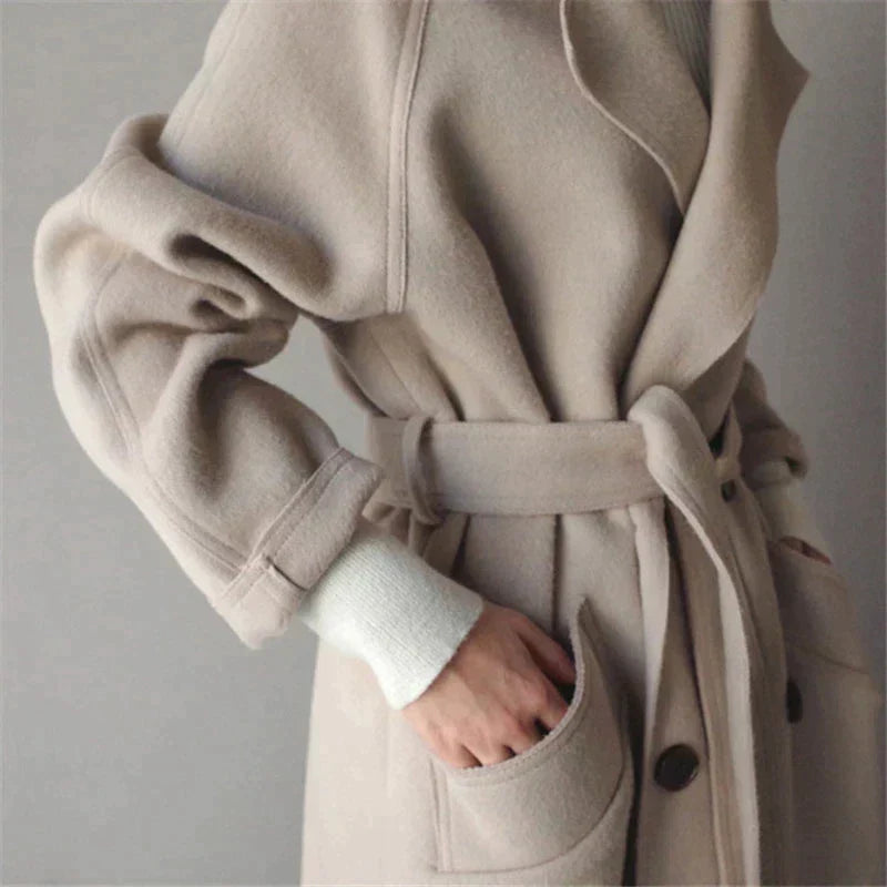 Lily Melbourne Darcy Long Wool Coat - Elegant, Warm, Premium Quality