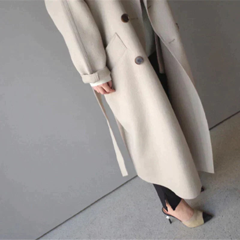 Lily Melbourne Darcy Long Wool Coat - Elegant, Warm, Premium Quality