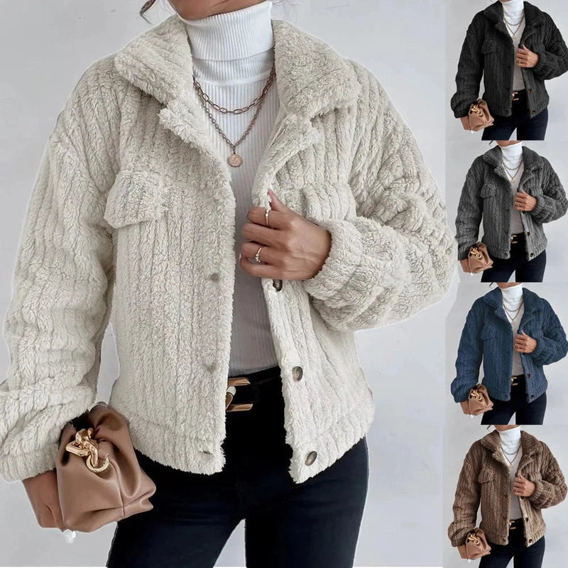 Lily Melbourne Estelle - Stylish thick plush jacket for cozy comfort