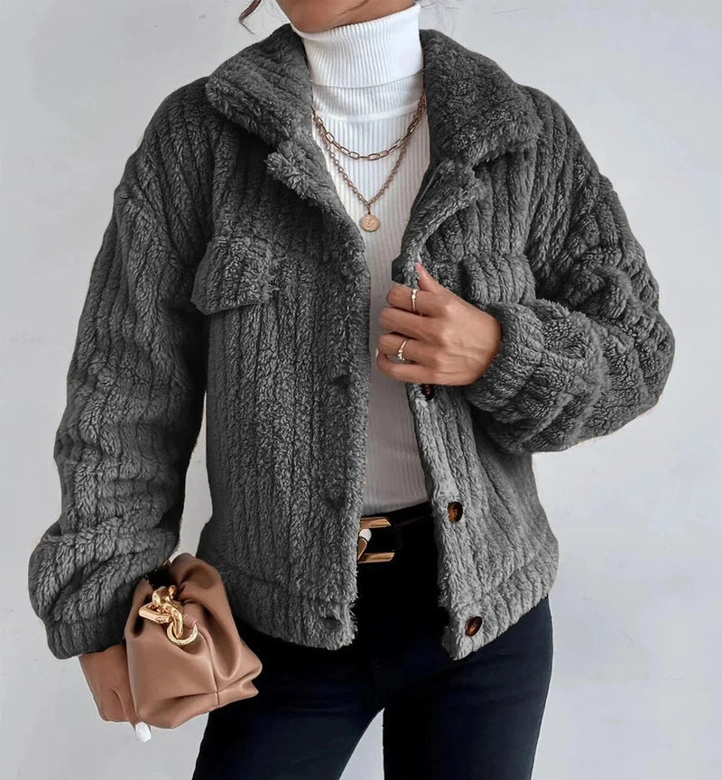 Lily Melbourne Estelle - Stylish thick plush jacket for cozy comfort