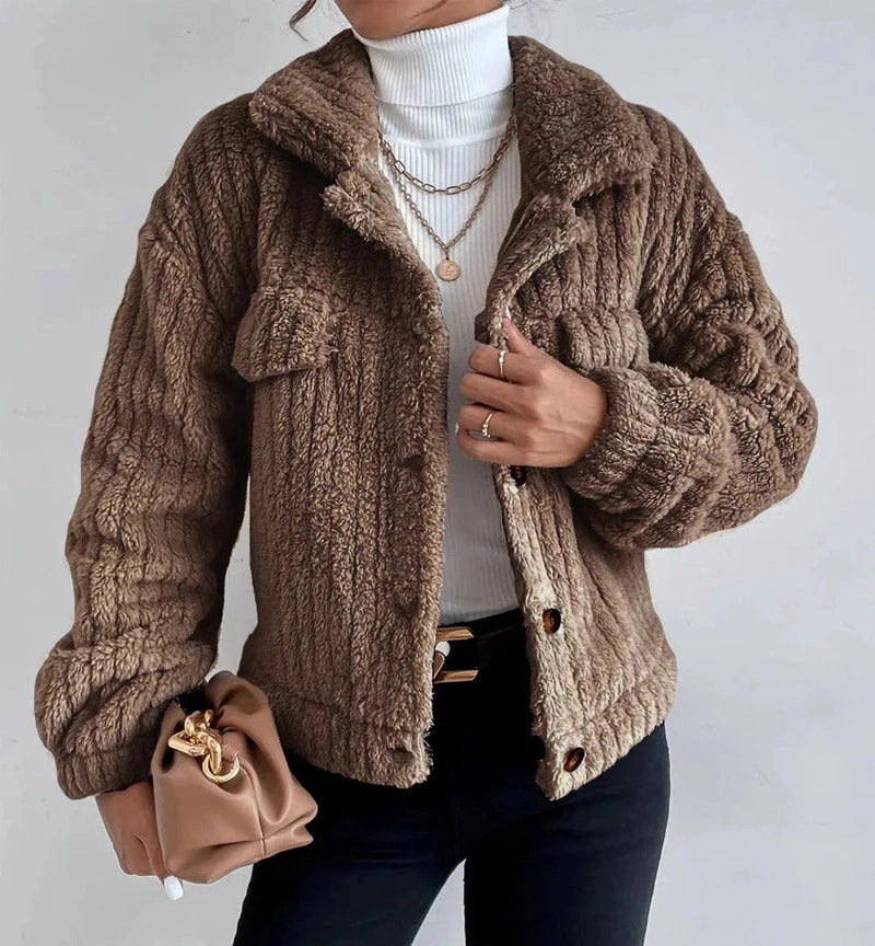 Lily Melbourne Estelle - Stylish thick plush jacket for cozy comfort