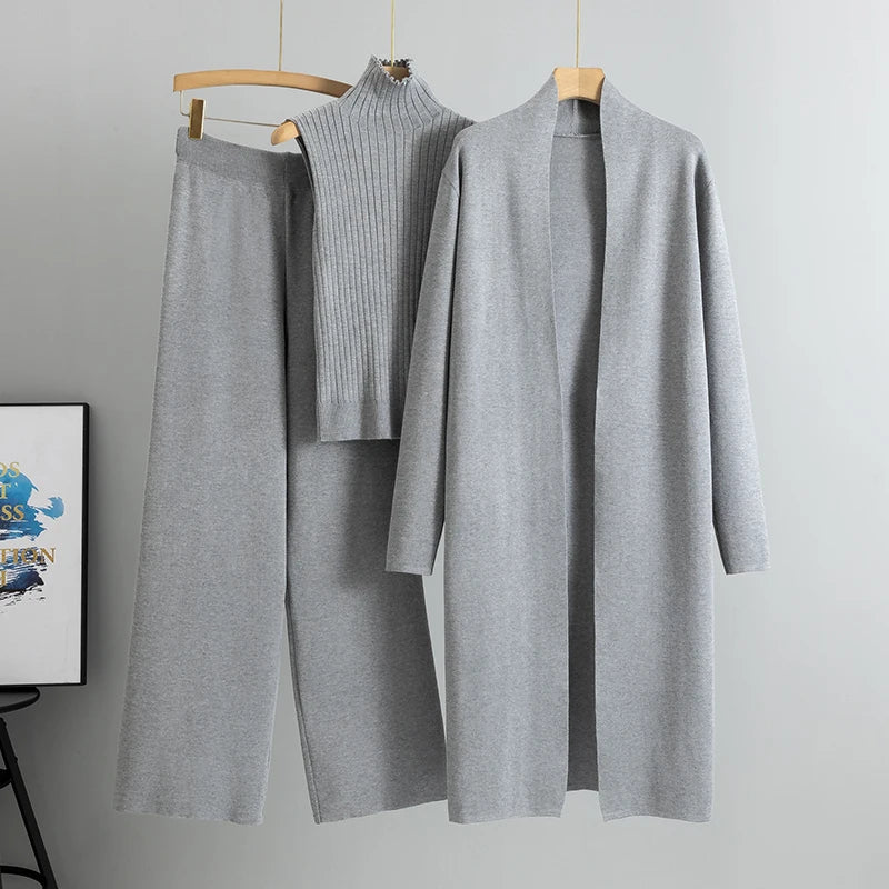 Lily Melbourne FW Women Sets Chic 3-Piece Winter Set for Ultimate Comfort & Style