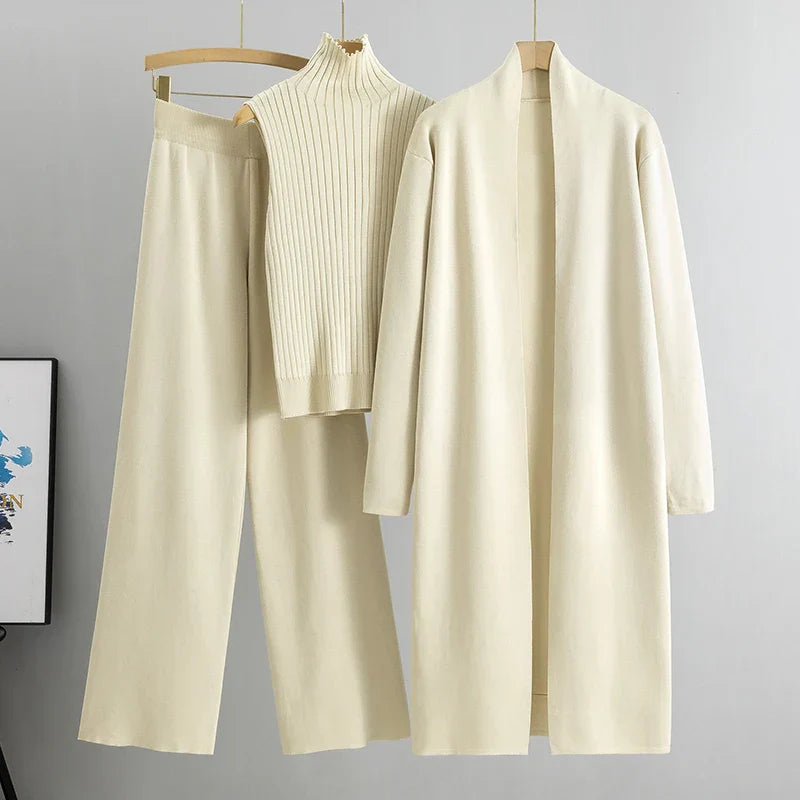 Lily Melbourne FW Women Sets Chic 3-Piece Winter Set for Ultimate Comfort & Style