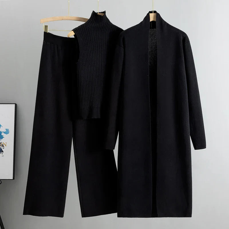 Lily Melbourne FW Women Sets Chic 3-Piece Winter Set for Ultimate Comfort & Style