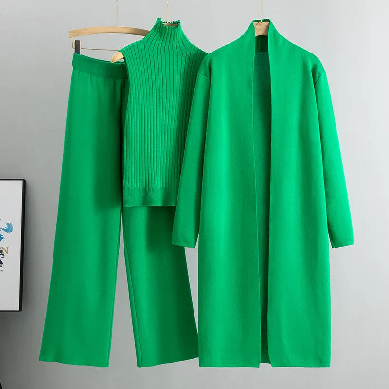 Lily Melbourne FW Women Sets Chic 3-Piece Winter Set for Ultimate Comfort & Style