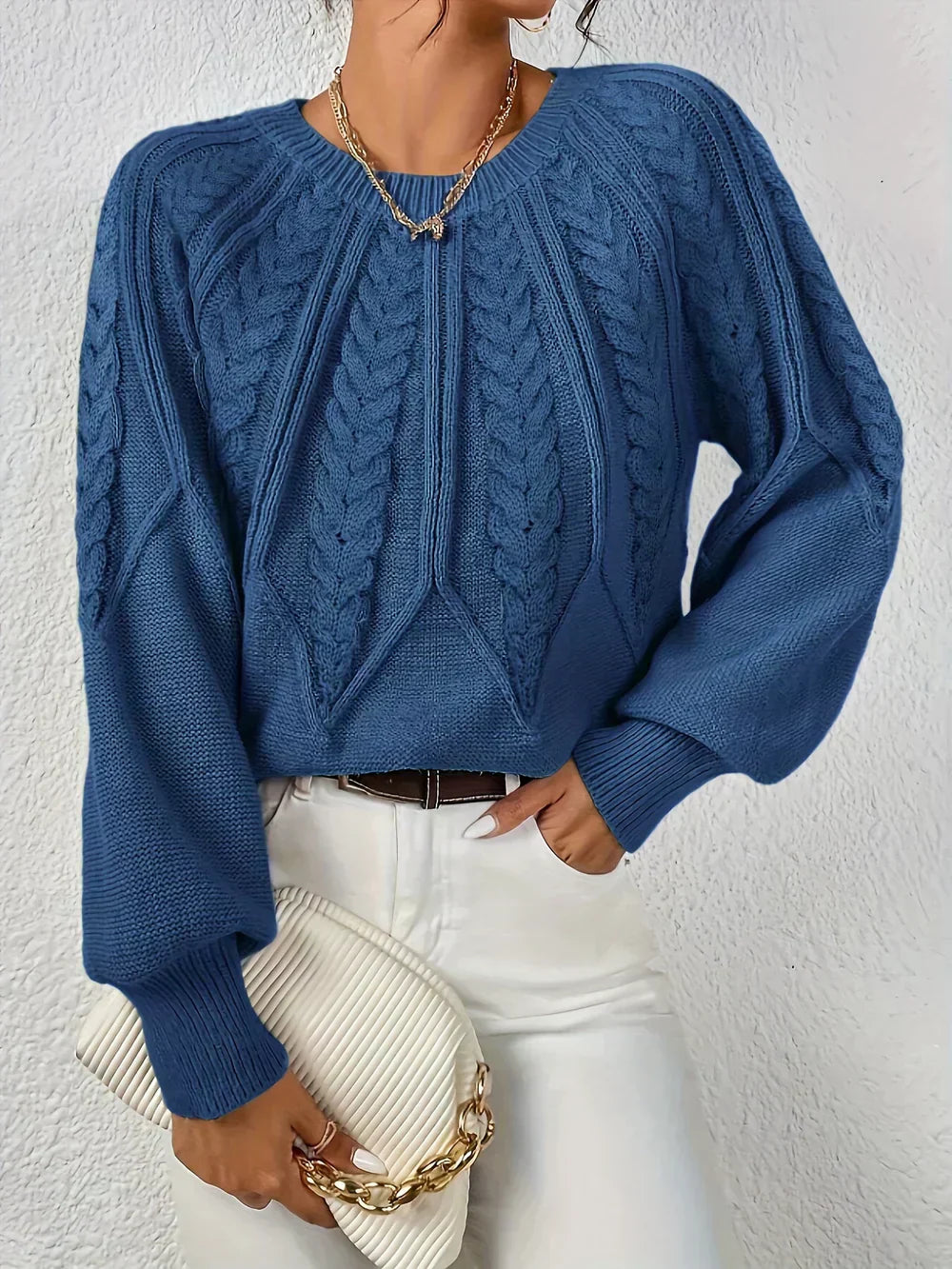 Lily Melbourne Georgina Cable-Knit Sweater - Cozy, Stylish & Durable