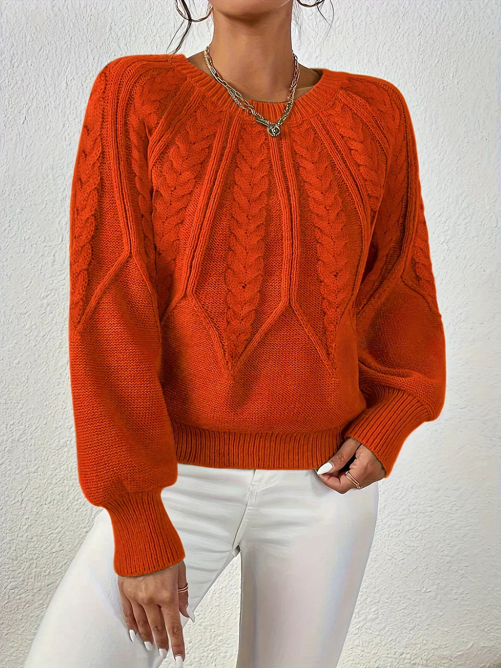 Lily Melbourne Georgina Cable-Knit Sweater - Cozy, Stylish & Durable