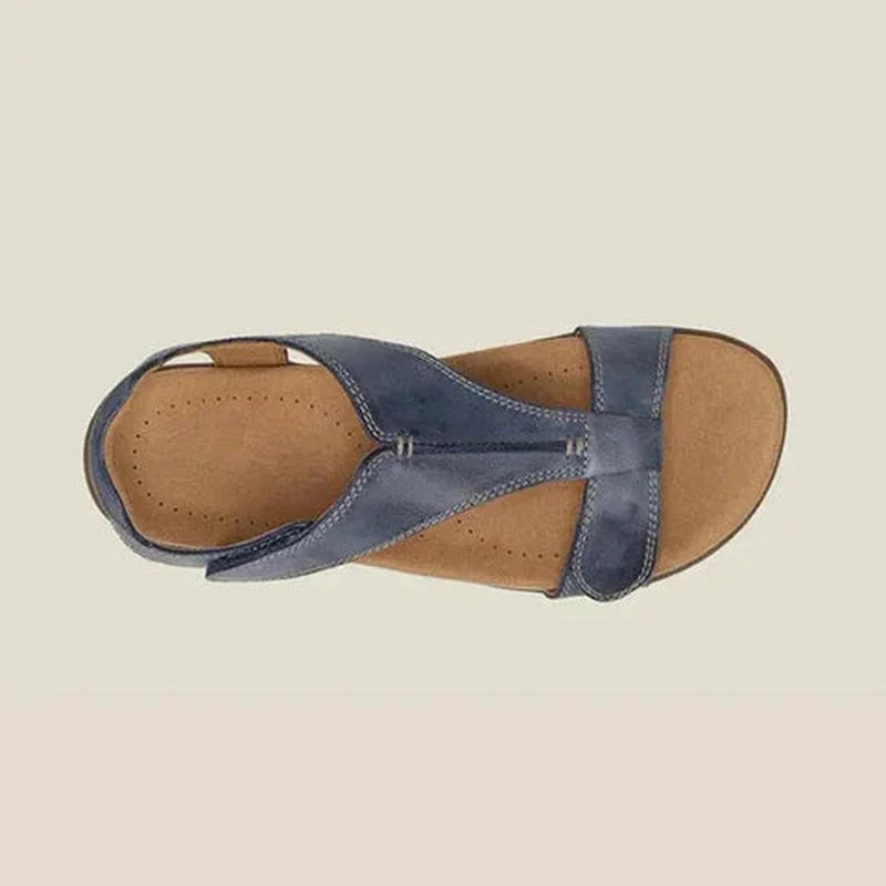 Lily Melbourne Giulia - Chic women's orthopedic leather sandals for all-day comfort
