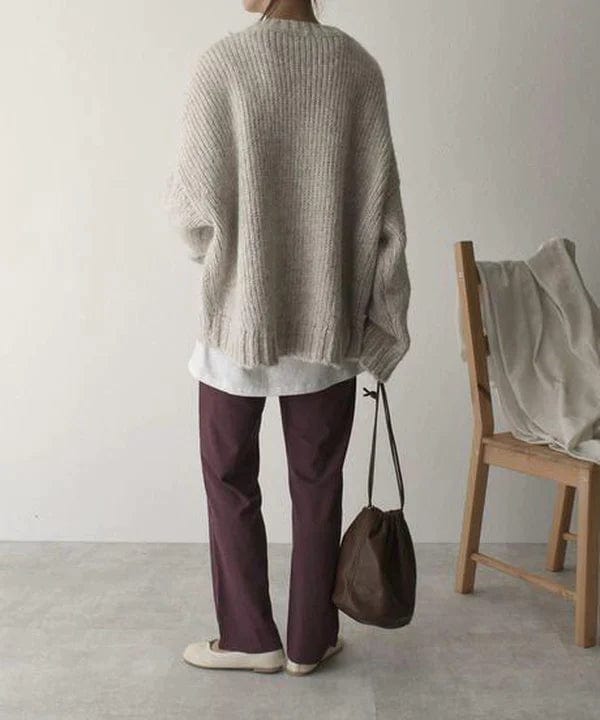 Lily Melbourne Henrietta - Chic Oversized Pocket Sweater for Winter