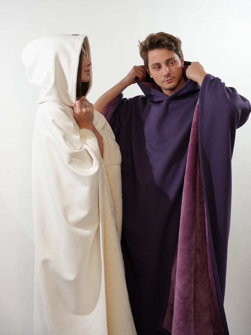 Lily Melbourne Hoodies Luxe - Luxury fleece poncho with hood for ultimate comfort