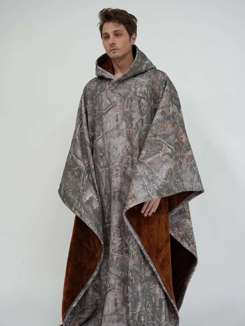 Lily Melbourne Hoodies Luxe - Luxury fleece poncho with hood for ultimate comfort
