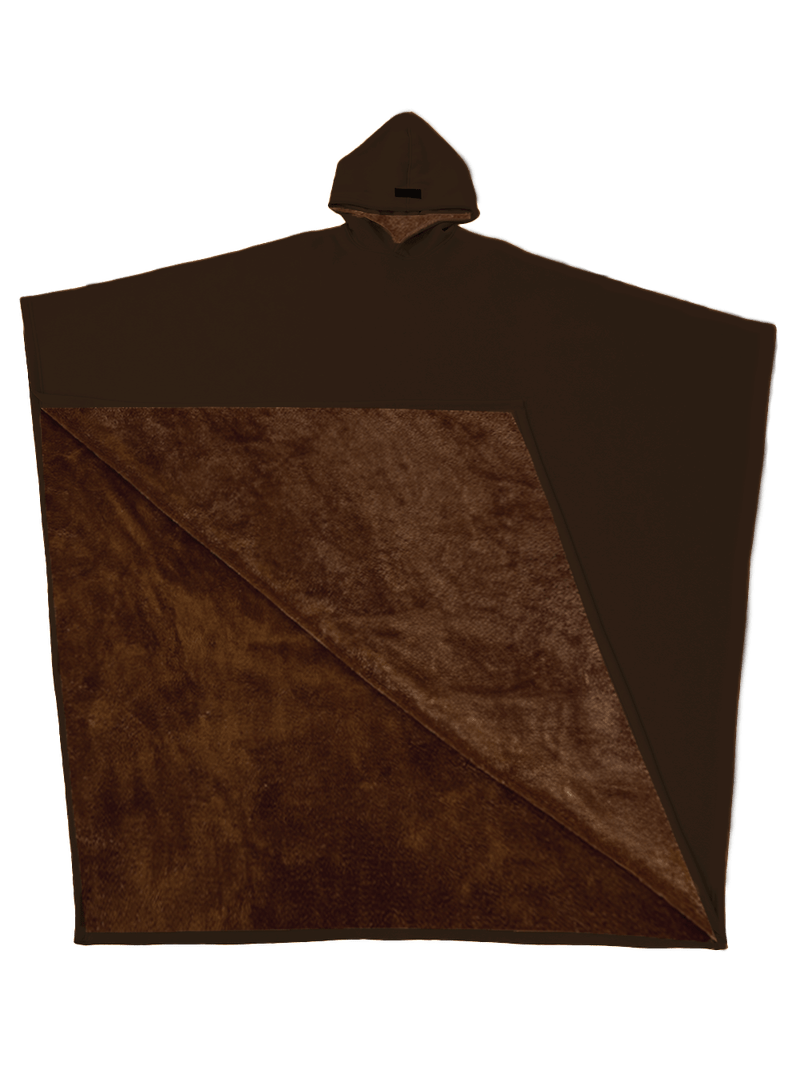 Lily Melbourne Hoodies Luxe - Luxury fleece poncho with hood for ultimate comfort