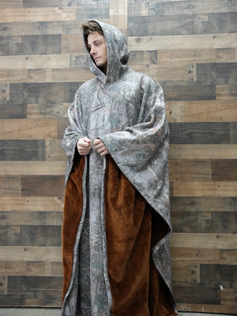 Lily Melbourne Hoodies Luxe - Luxury fleece poncho with hood for ultimate comfort