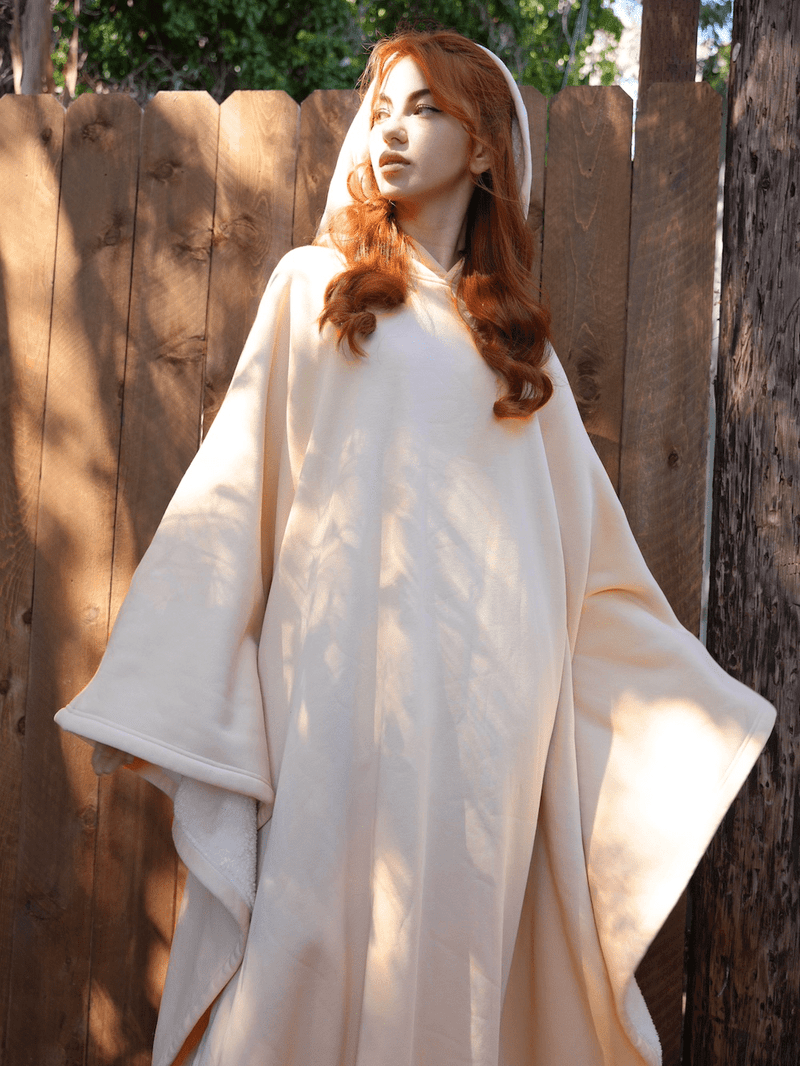Lily Melbourne Hoodies Luxe - Luxury fleece poncho with hood for ultimate comfort