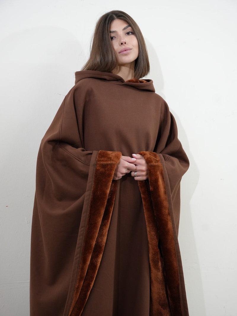 Lily Melbourne Hoodies Luxe - Luxury fleece poncho with hood for ultimate comfort