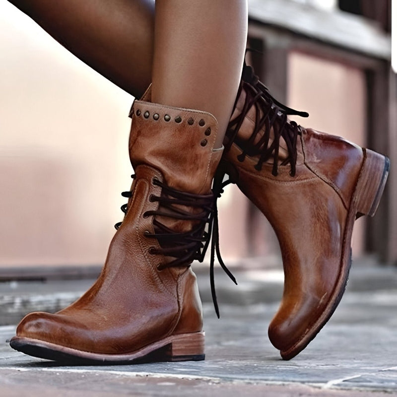 Lily Melbourne Isabelle - Stylish lace-up leather boots for every occasion