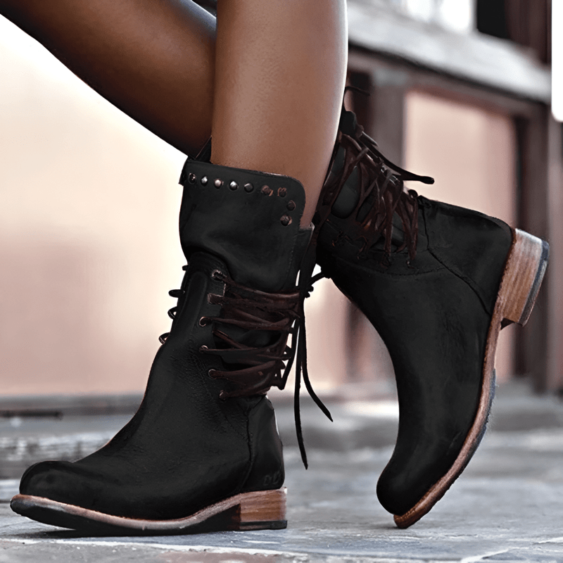 Lily Melbourne Isabelle - Stylish lace-up leather boots for every occasion